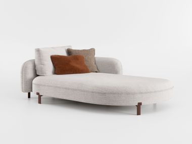 Upholstered fabric day bed AMULET Bizzotto Italia