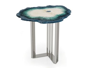 Round ceramic high side table GEO Bizzotto Italia