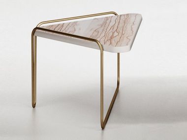 Triangular ceramic coffee table HANAMI Bizzotto Italia