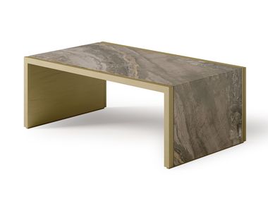 Rectangular porcelain stoneware central coffee table IKAT Bizzotto Italia