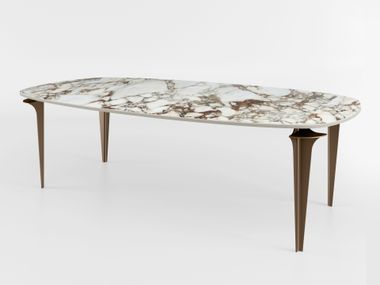 Oval ceramic dining table JETÉ Bizzotto Italia