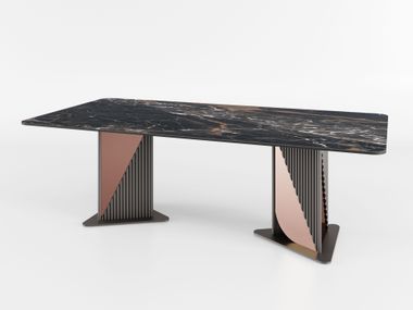Rectangular ceramic dining table PIROUETTE Bizzotto Italia