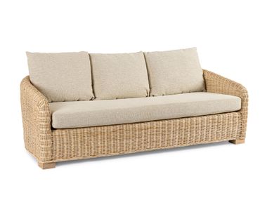 3 seater rattan garden sofa CADICE Bizzotto