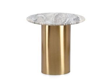 Round marble coffee table with marble central base CADMUS Bizzotto