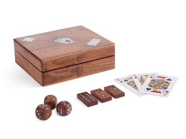 Aufbewahrungsbox / Spiel aus Akazie FORTUNE Bizzotto