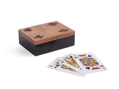 Spiel / Aufbewahrungsbox aus Akazie FORTUNE Bizzotto