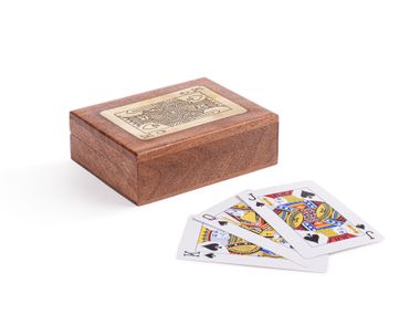 Aufbewahrungsbox / Spiel aus Akazie FORTUNE Bizzotto