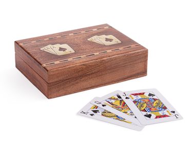 Spiel / Aufbewahrungsbox aus Akazie FORTUNE Bizzotto