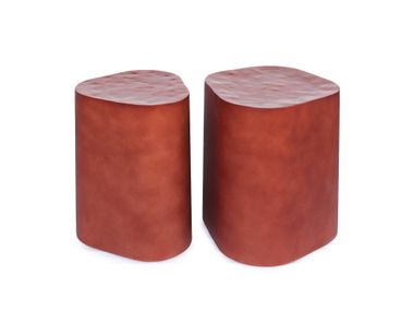 Set of 2 enamelled steel coffee tables JASLEEN Bizzotto
