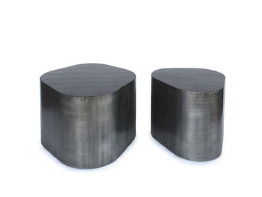 Set of 2 enamelled steel central coffee tables KALINDA Bizzotto