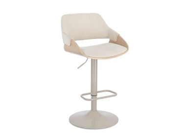 Swivel fabric stool height-adjustable ROXANNE Bizzotto