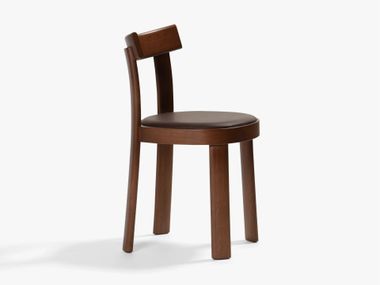 Beech chair with padded seat FRANKFURTER B526 Blå Station