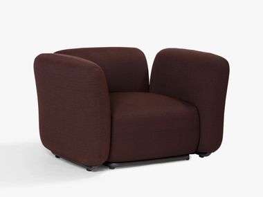 Fabric armchair SOMA Blå Station