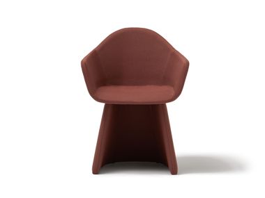 Upholstered fabric chair with armrests NOMAD Blasco&Vila