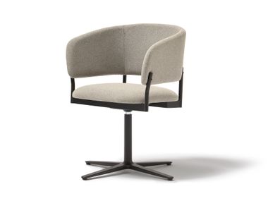 Swivel fabric chair with armrests RC METAL Blasco&Vila