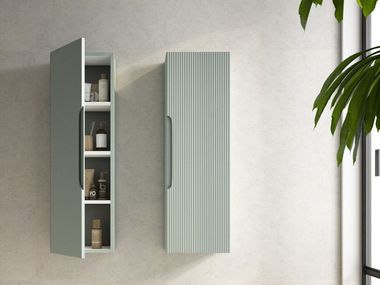 Suspended HDF bathroom wall cabinet DELEITE Blubbain
