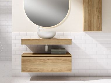 Hängender Konsoltisch aus Holz ROBIN Blubbain