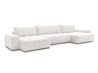 Modular bouclé fabric sofa with chaise longue ANAKIN Bobochic Paris
