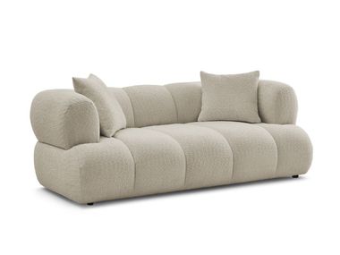 3 seater bouclé fabric sofa PAMIRA Bobochic Paris
