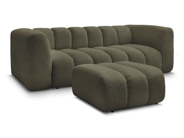 3 seater bouclé fabric sofa TALIA Bobochic Paris