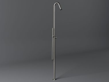 Floor standing stainless steel shower panel with bubble effect TIME2020 BASIC Bongio