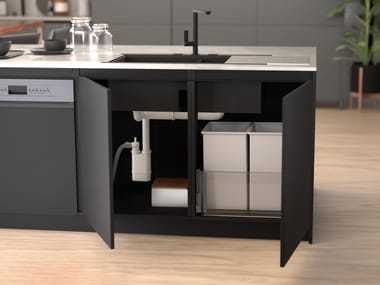 Bonomini, GALILEO Sifone salva-spazio ispezionabile per lavello cucina