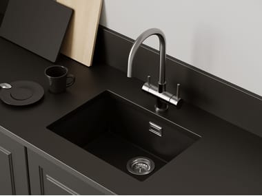 Bonomini, HOOK FLEX Piletta per lavello cucina con cestello con stelo e maniglia in metallo