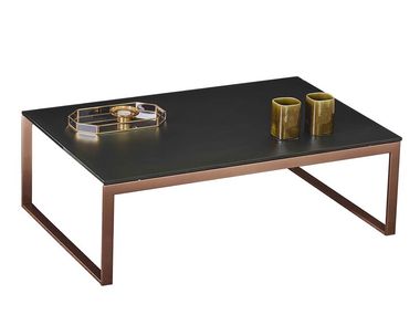 Crystal and steel central coffee table HIP HOP Bontempi