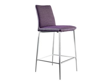 High fabric stool with back NATA Bontempi