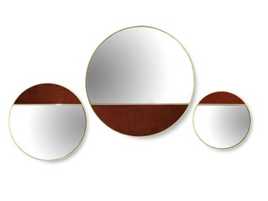 Specchio rotondo da parete HALF MOON Borzalino