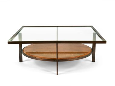 Square crystal coffee table PAUL Borzalino