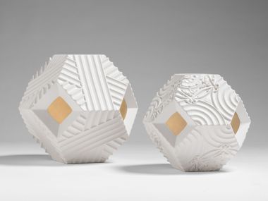 Handmade ceramic vase OCTA / OCTO Bosa
