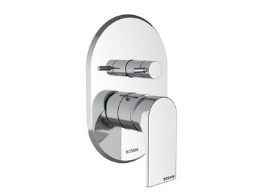 External chromed brass shower mixer with diverter APICE/2 2 WAYS Bossini