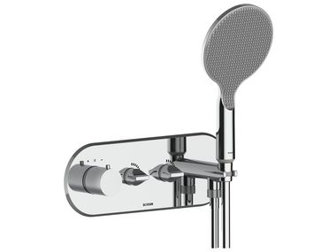 Thermostatic external chromed brass shower mixer APICE/2 Bossini