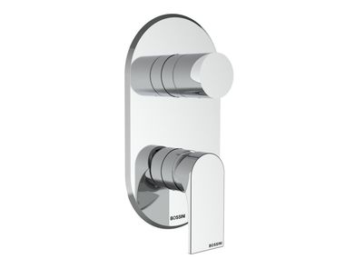 External chromed brass shower mixer with diverter APICE/2 Bossini