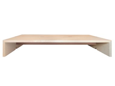 Mesa de centro retangular de madeira MISO Botaca