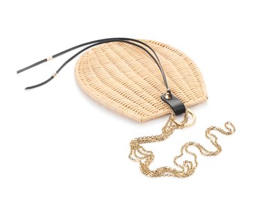 Woven wicker fan GIGÌ Bottega Intreccio