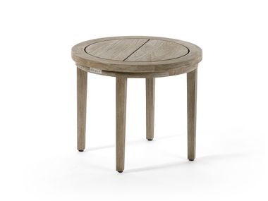 Tavolino da giardino rotondo in teak FEELING Braid