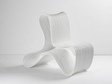 Poltrona da giardino in alluminio verniciato a polvere FLIP Braid