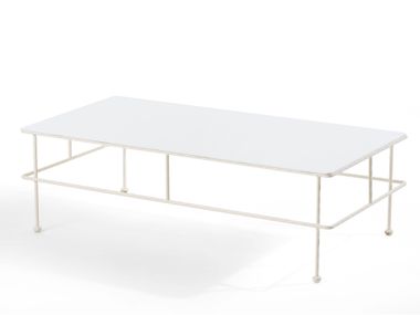 Tavolino da giardino rettangolare in metallo LIBERTY Braid