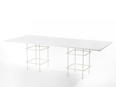 Tavolo da giardino rettangolare in metallo LIBERTY Braid