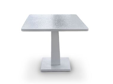 Tavolo da giardino quadrato in metallo TARTAN Braid