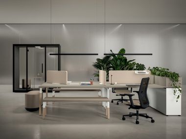 Sectional workstation desk POLARE Bralco