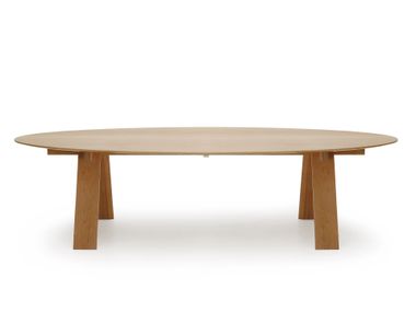 Oval oak table TRAVE OVAL Branca Lisboa
