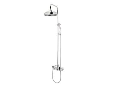 Edelstahl Duschsäule Schwarz - 5-in-1 Duschpanel Mit Regendusche, Wasserfall & Handbrause