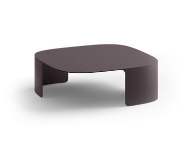 Mesa de centro baixa quadrada de alumínio COMOS Brunner