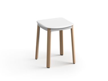 Stool with four-legged frame NATE Brunner