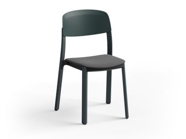 Stacking chair with four-legged frame NATE Brunner