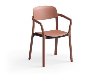  Stacking chair with four-legged frame NATE Brunner