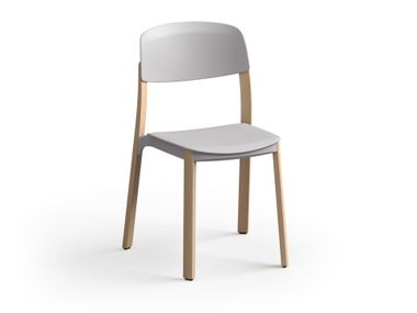 Stacking chair with four-legged frame NATE Brunner